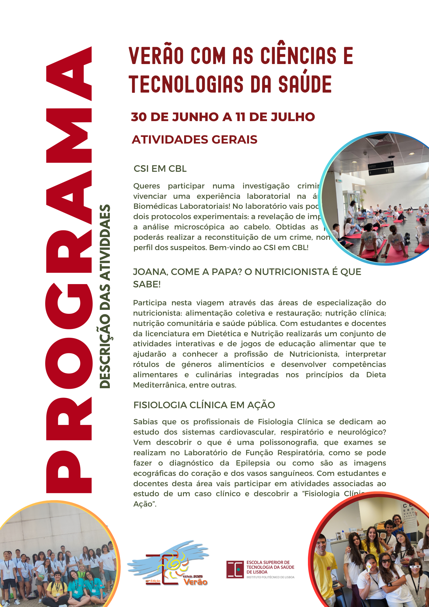 Programa Cursos de Verão ESTESL 2025