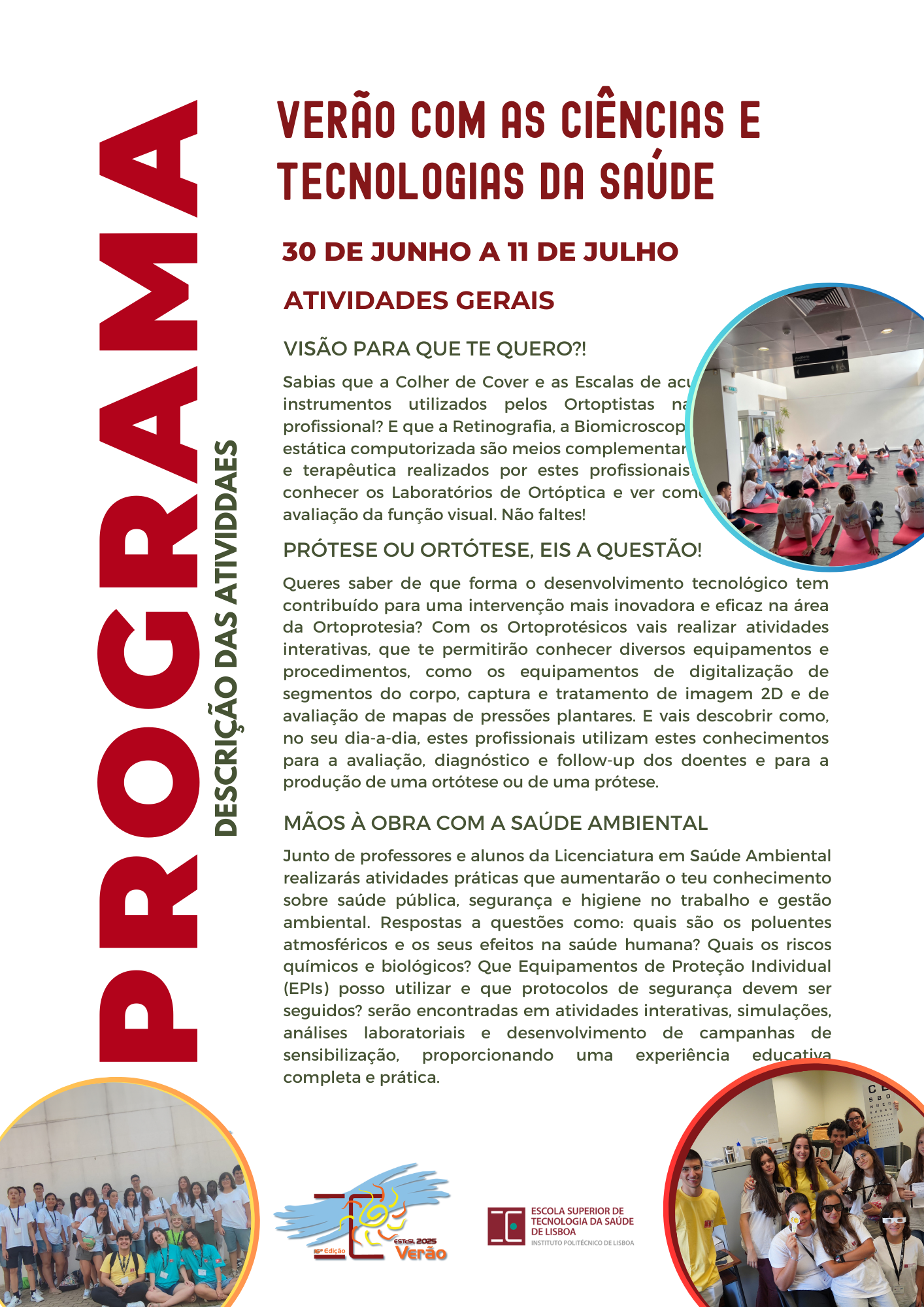 Programa Cursos de Verão ESTESL 2025