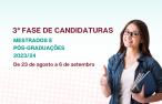 Candidaturas a mestrados e pós-graduações | 3ªfase 
